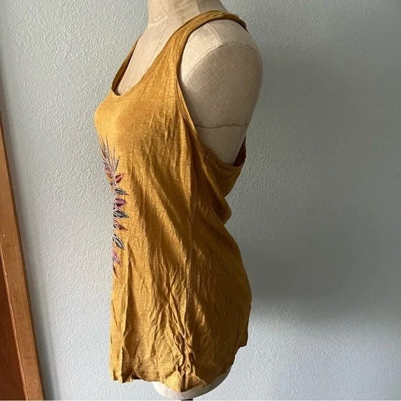 COMPTOIR DES COTONNIERS sz S Linen Yellow Tank Top French Bulldog Dog - Picture 7 of 8